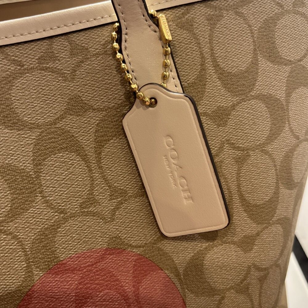 Coach Heart Print City Tote Signature Pink CP052 Bag Purse Handbag Laptop NWT - Picture 6 of 10